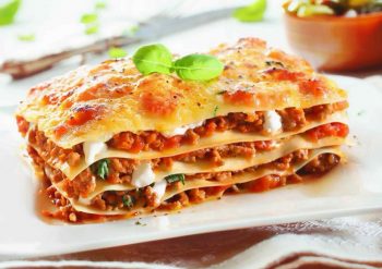 Classic lasagna with meat