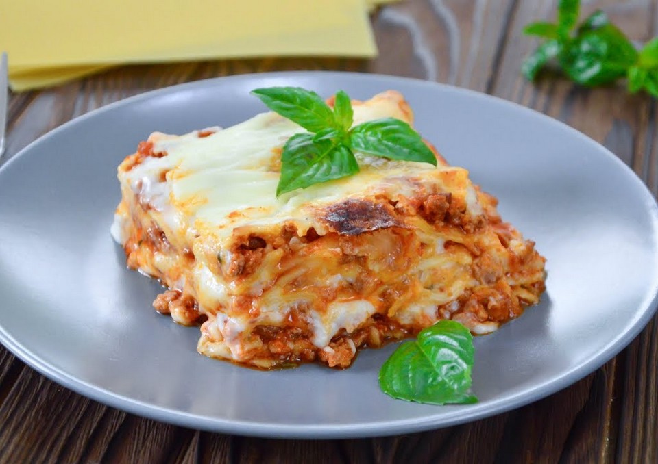 Classic lasagna with meat